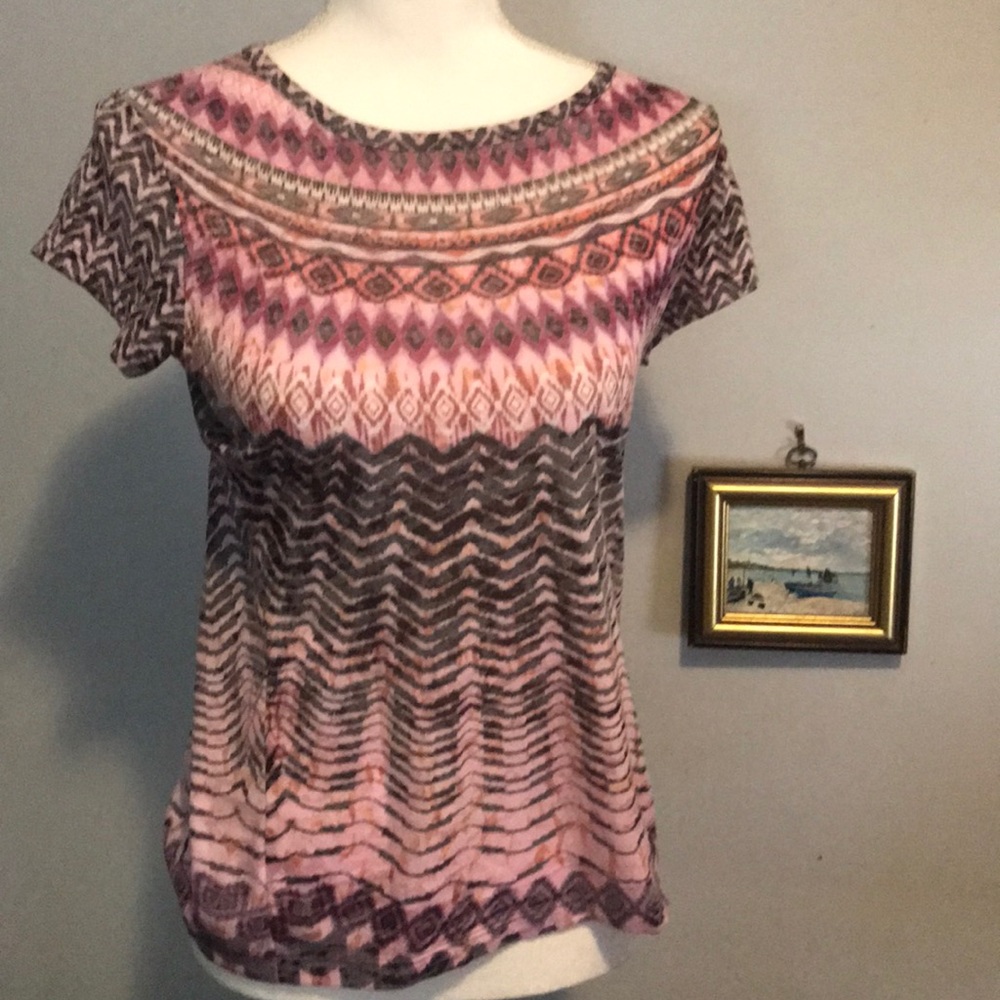 Prana tie dyed styled tee!  S